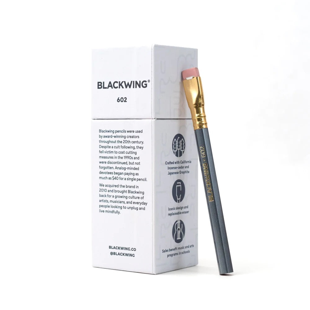 Blackwing SHORT 602 Pencils - Firm - Box of 12