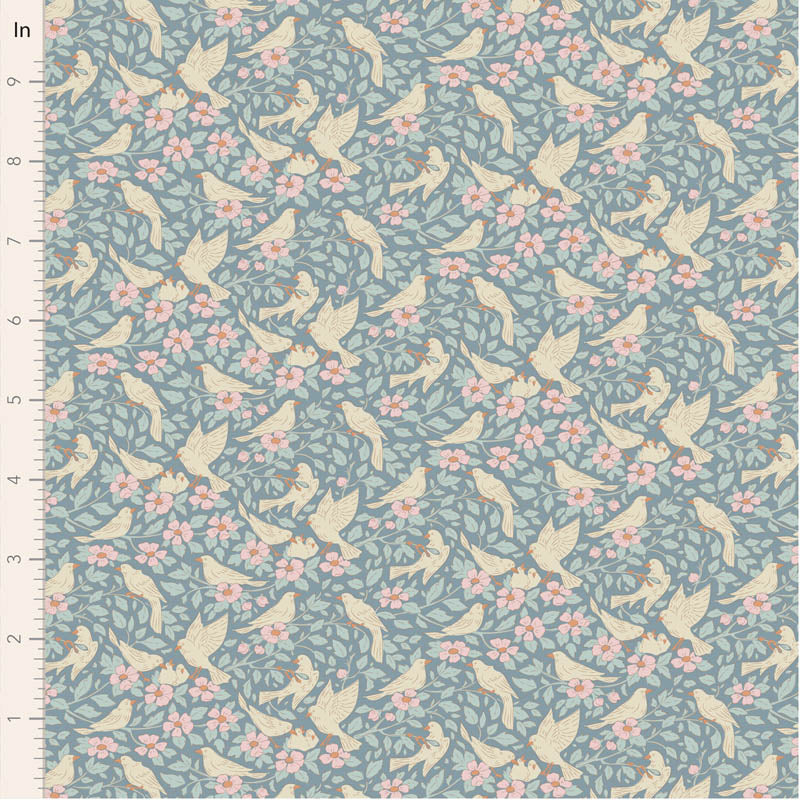 Tilda Songbird Fat Quarter Bundle (Set of 5) - Blue