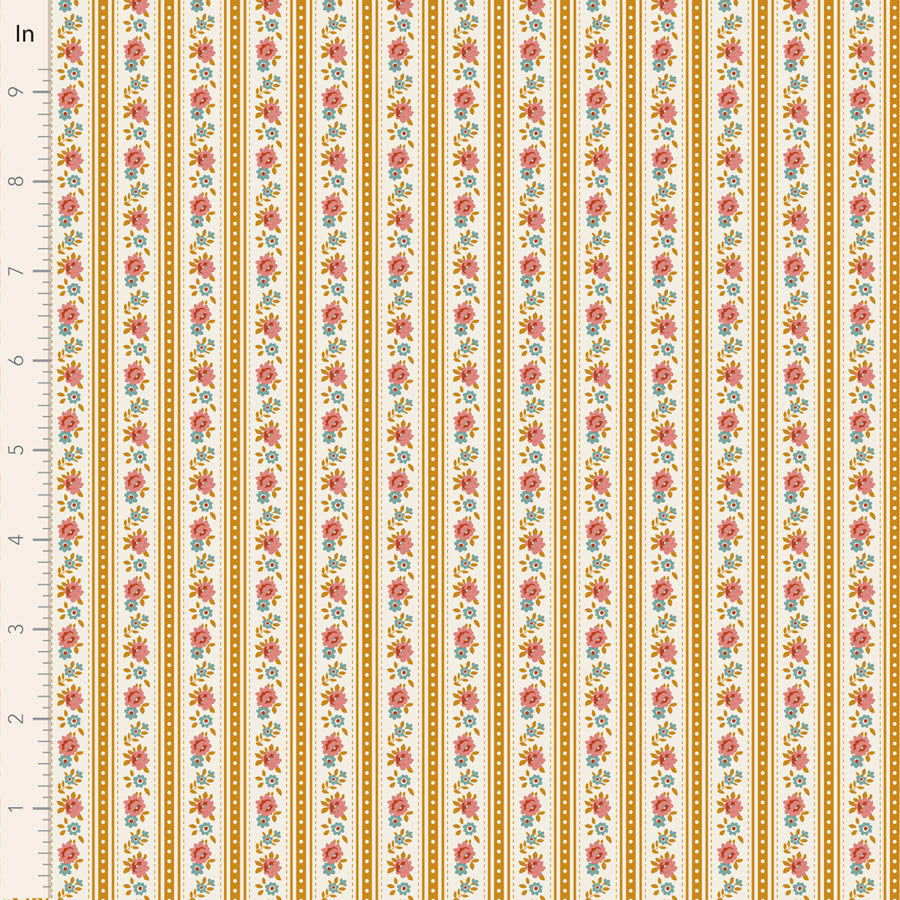 Tilda Village Life Fat Quarter Bundle (Set of 5) - Rust