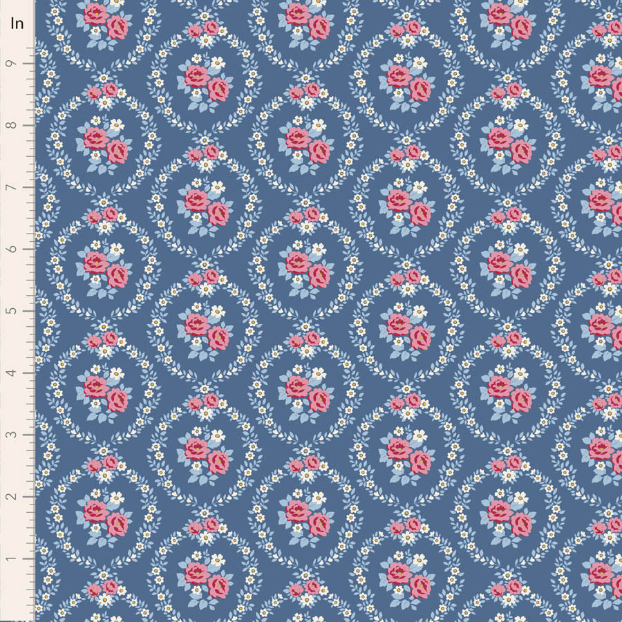 Tilda Village Life Fat Quarter Bundle (Set of 5) - Blues