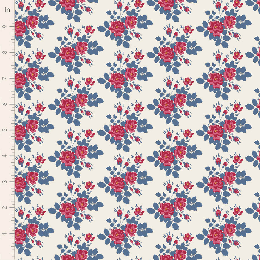 Tilda Village Life Fat Quarter Bundle (Set of 5) - Blues