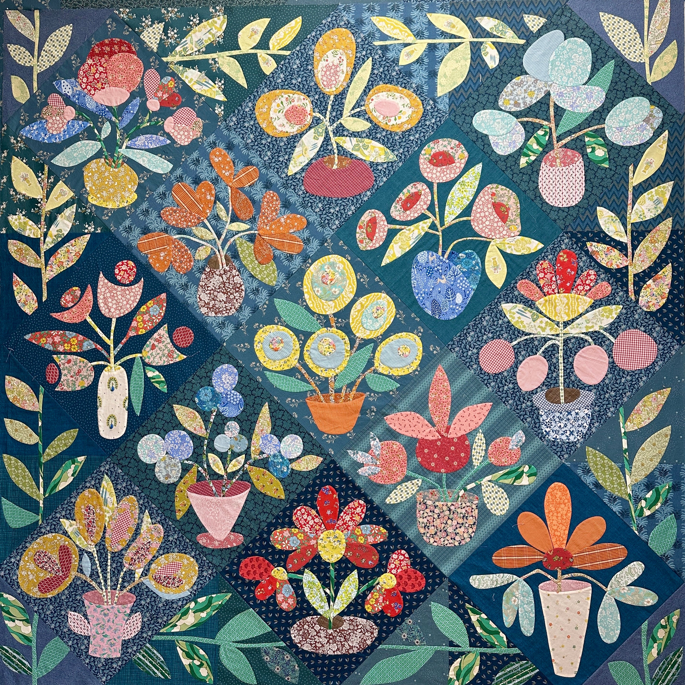 Blooming Joy: Petal Perfect Block of the Month Digital Patterns