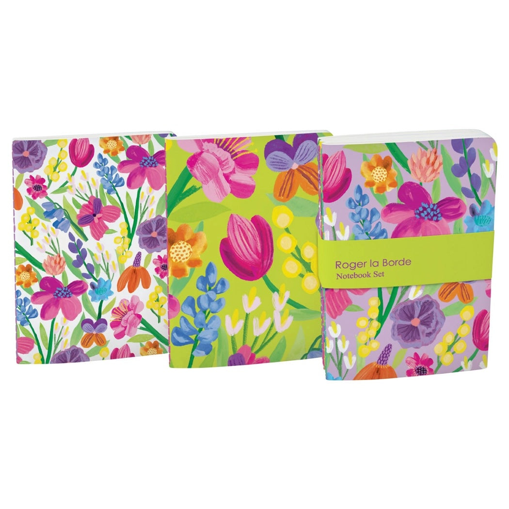 Softback Notebook (Set of 3) - Floral Supernova