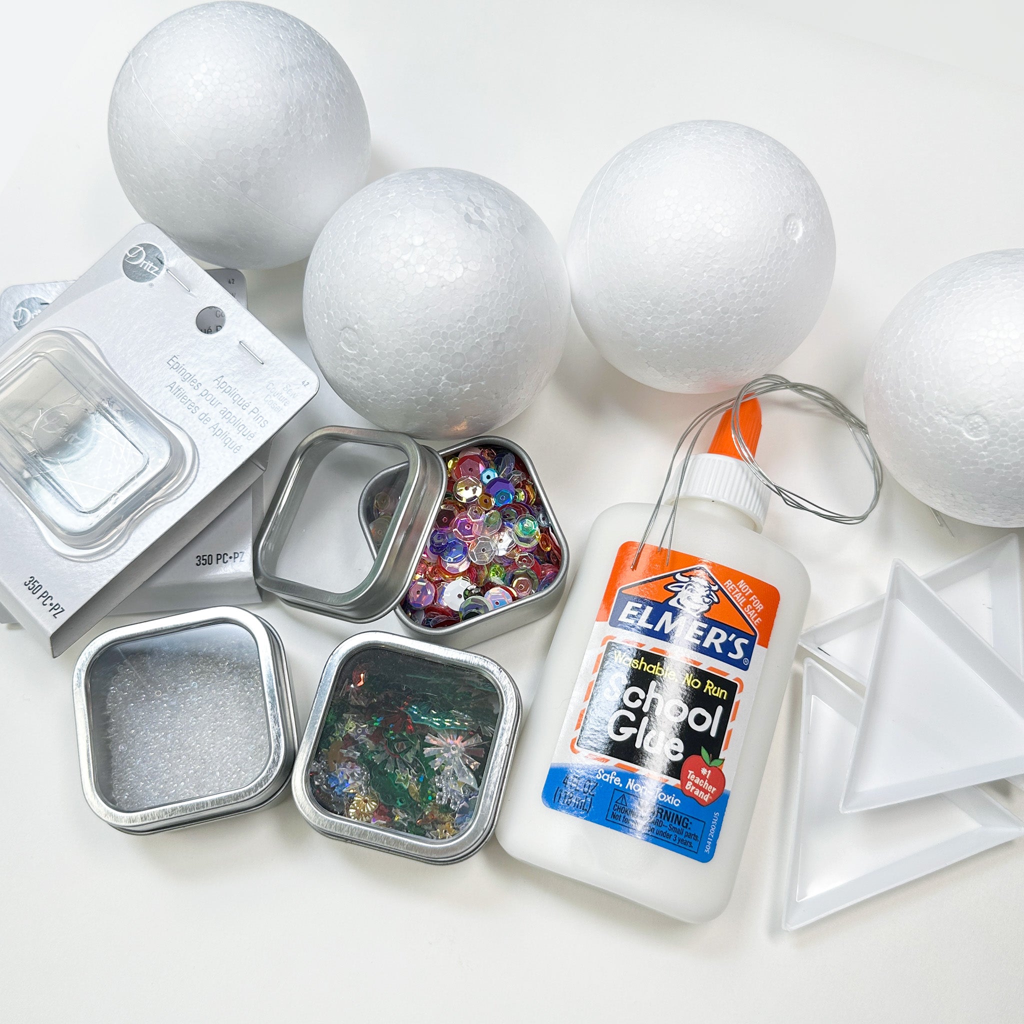 Sequins Ball Christmas Ornament Kit