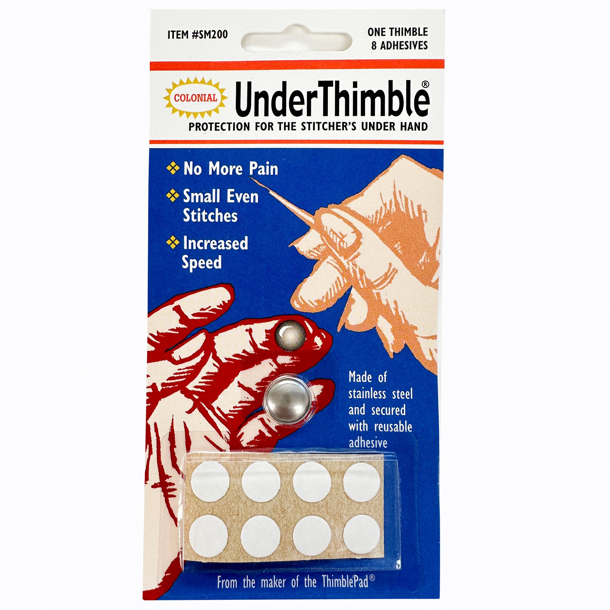 Colonial UnderThimble Adhesive Replacements 8/Pkg