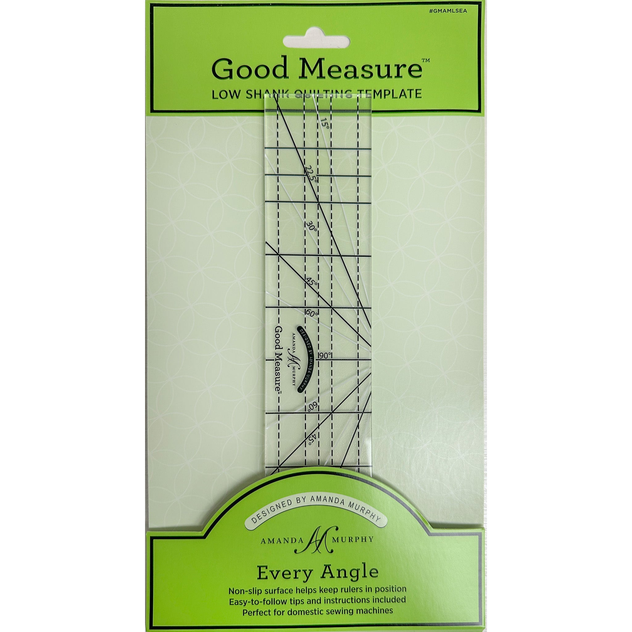Good Measure Every Angle Quilting Ruler for Low Shank Machines