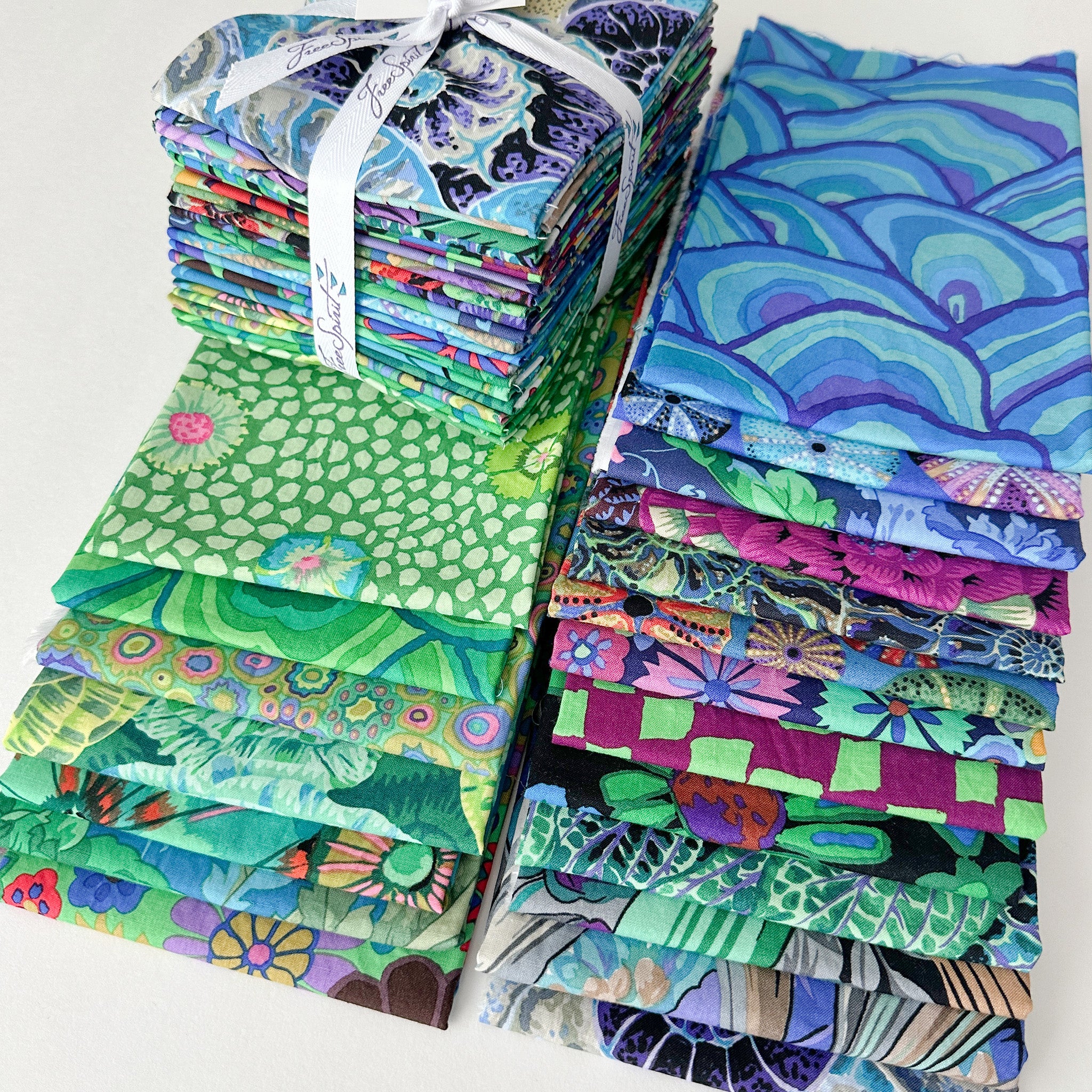 KAFFE FASSETT OCEAN Fat Quarters (20) - Kaffe Fassett - for Free selling Spirit - 20 Fat Quarters - Complete Collection - Ready to ship today!!!