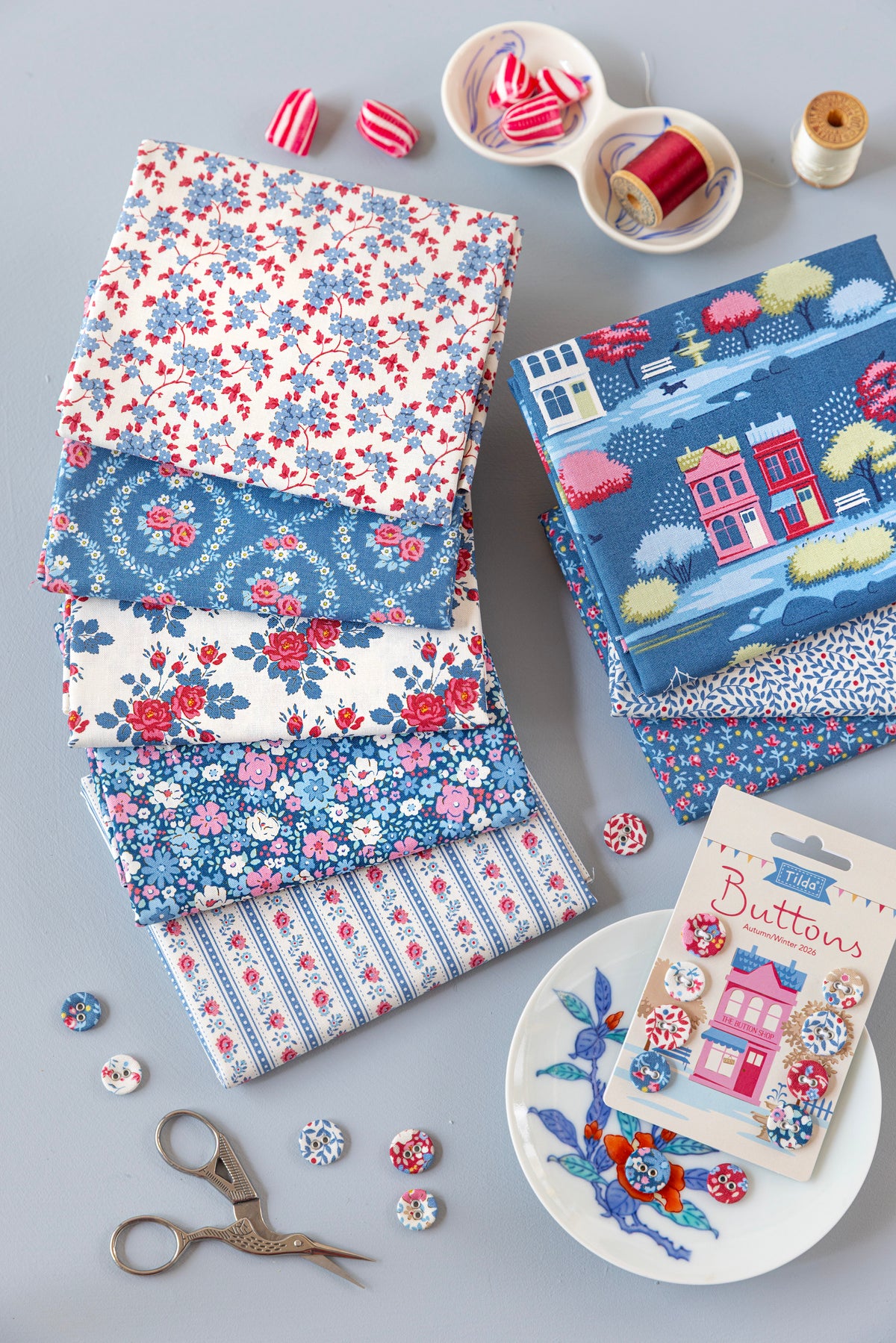 Tilda Village Life Fat Quarter Bundle (Complete Set of 20)