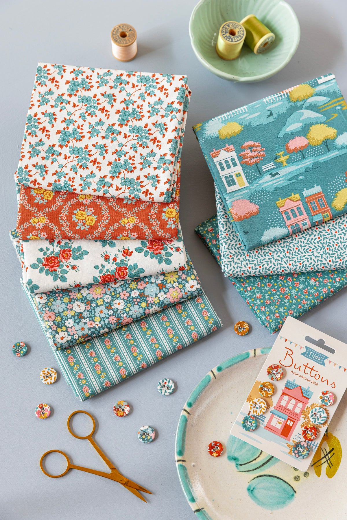 Tilda Village Life Fat Quarter Bundle (Complete Set of 20)