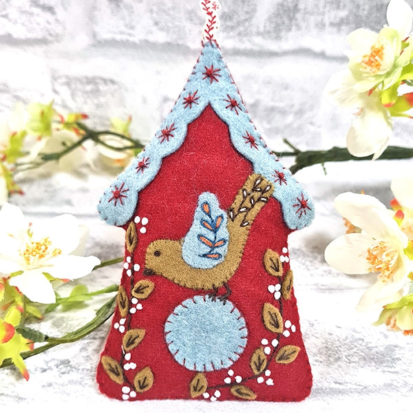 Folk Birdhouse Felt Craft Kit
