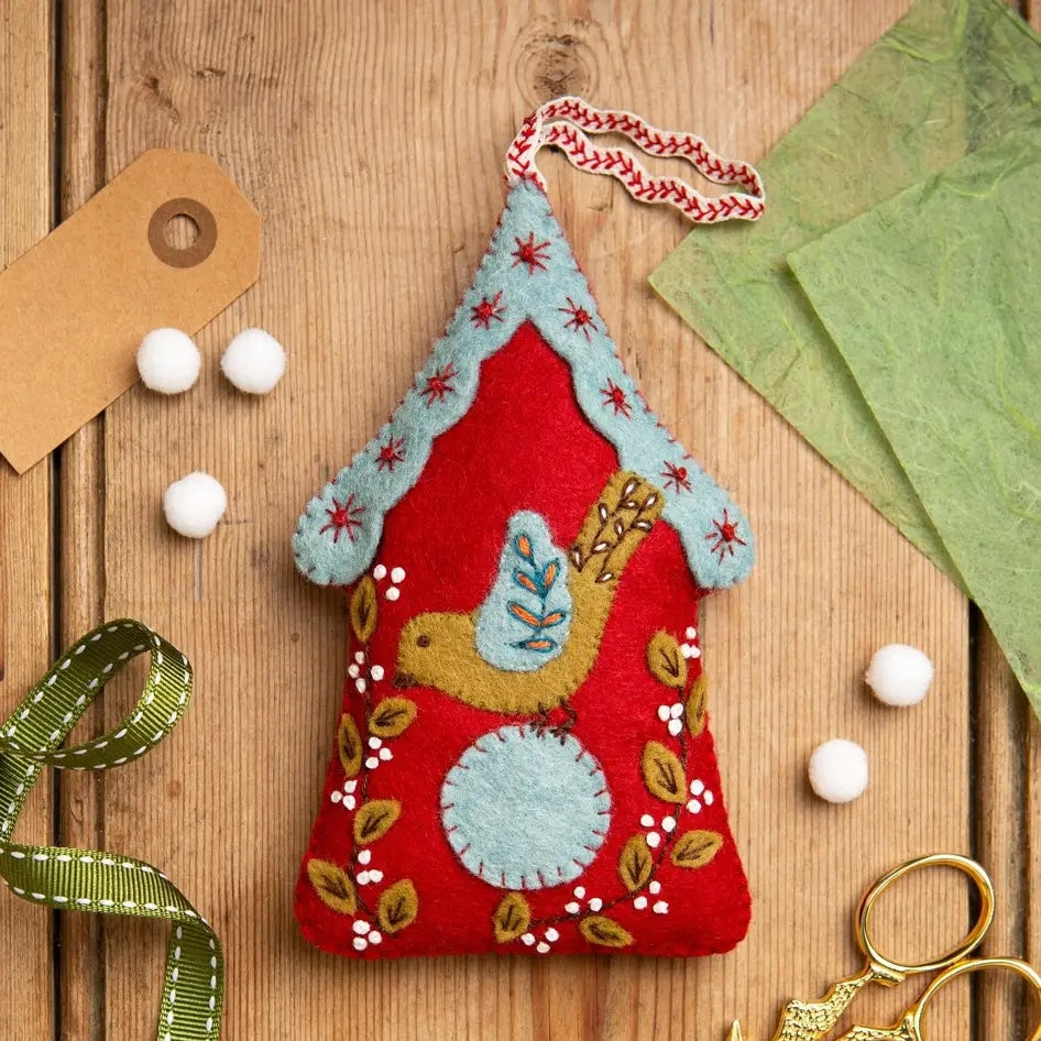 Folk Birdhouse Felt Craft Kit