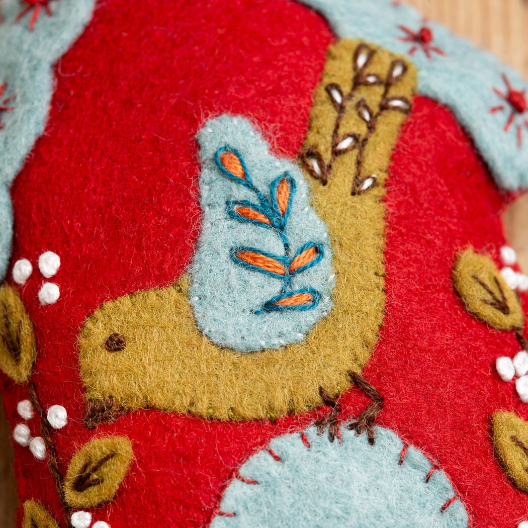 Folk Birdhouse Felt Craft Kit