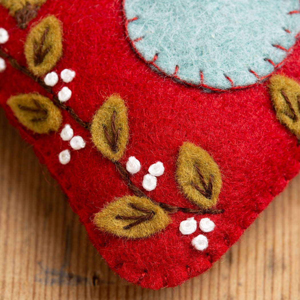 Folk Birdhouse Felt Craft Kit