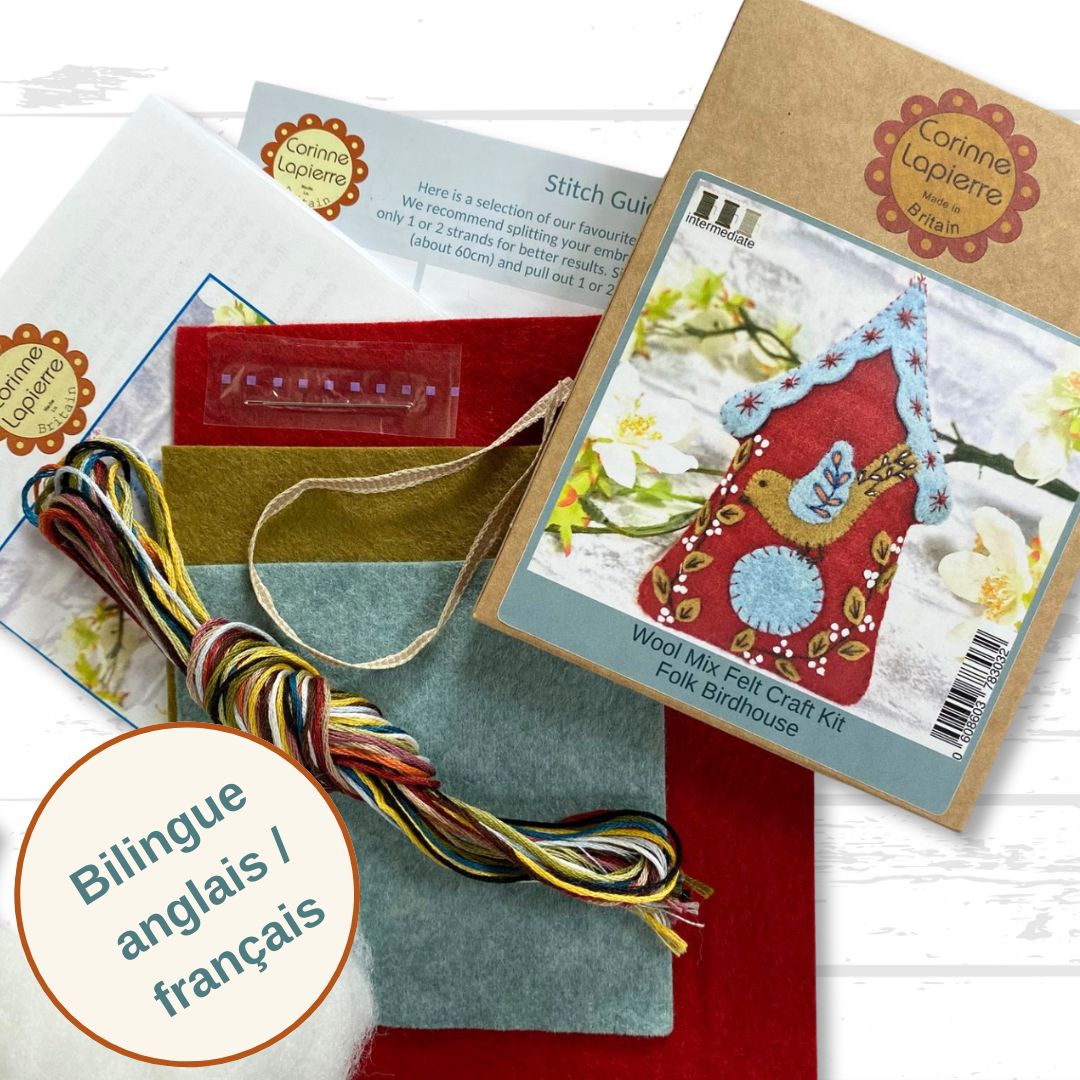 Folk Birdhouse Felt Craft Kit