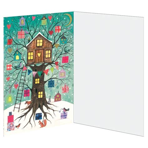 Christmas Treehouse Advent Calendar Card