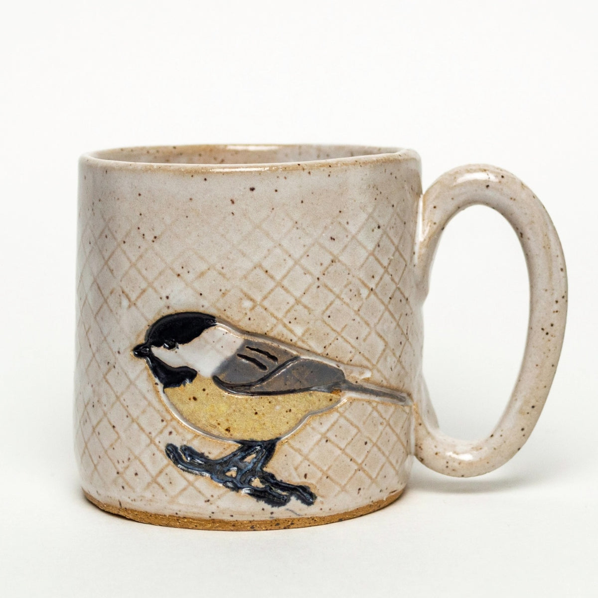 Handmade Ceramic 10oz Mug - Chickadee