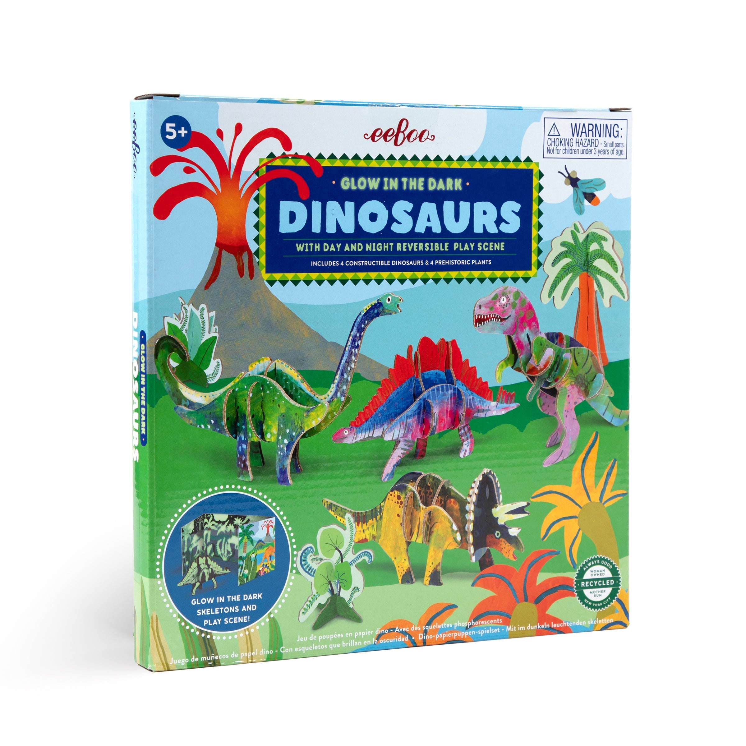 Dino 3D Glow in the Dark Building Set