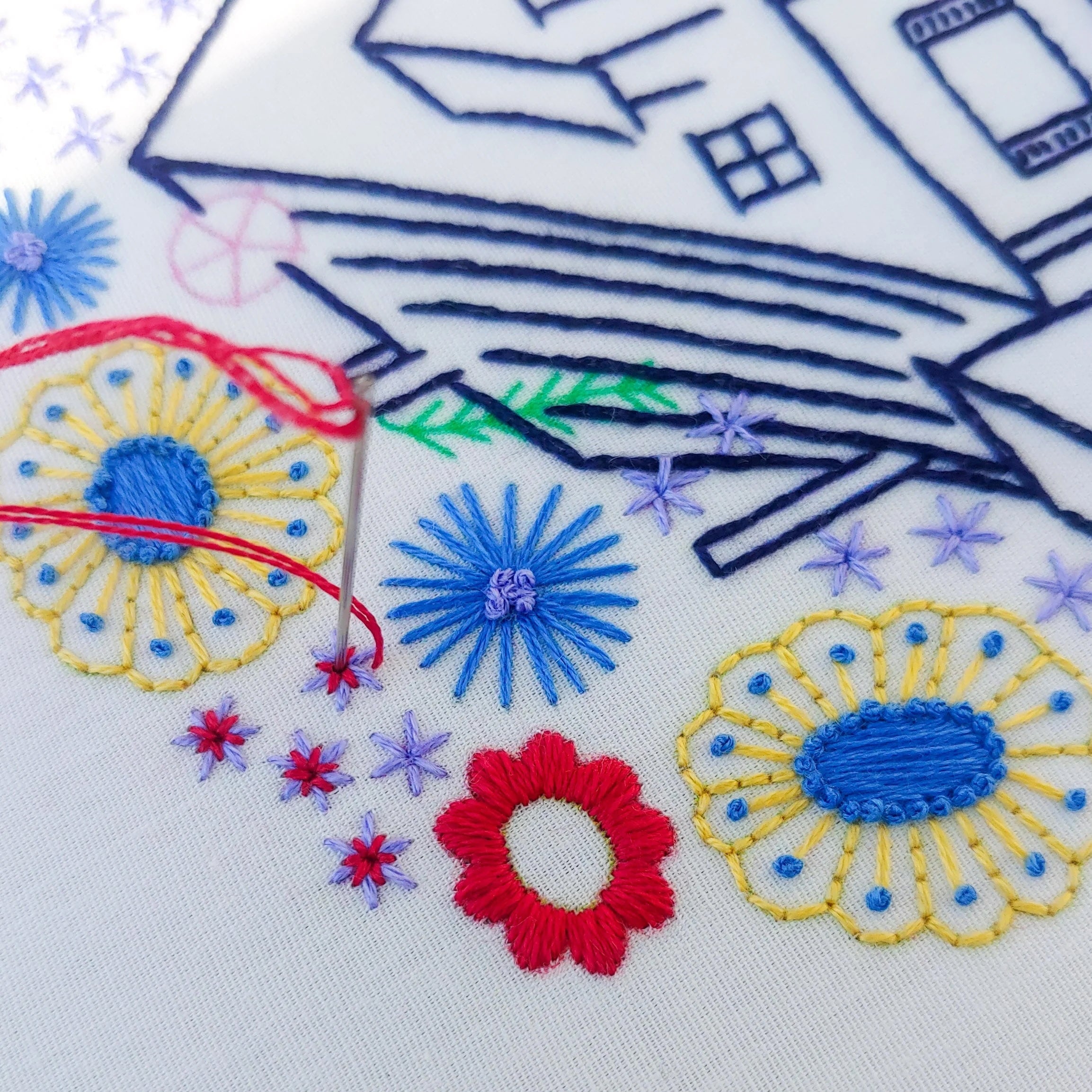 Guest House Embroidery Kit