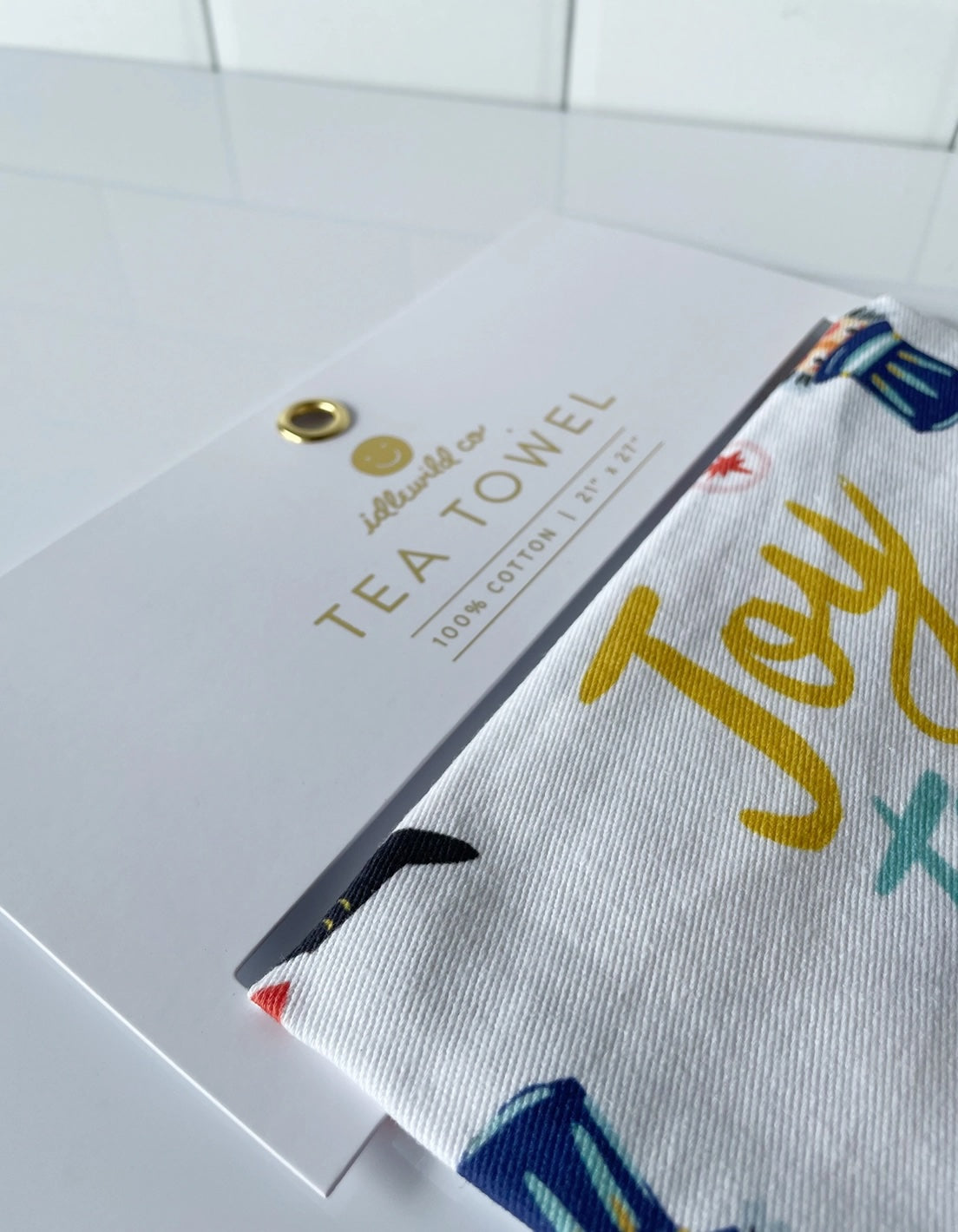 Nutcrackers - Embroidered Cotton Tea Towel