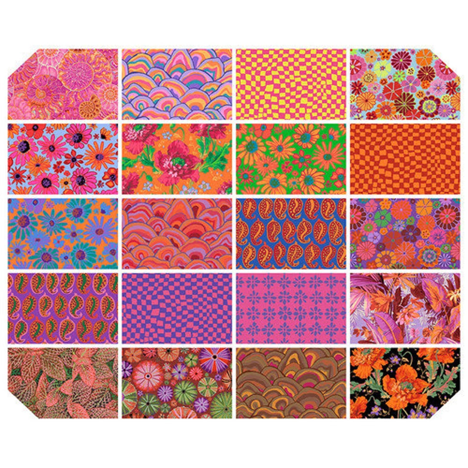 Hot Set of 20 Fat Quarters by Kaffe Fassett