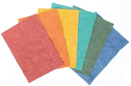Kraft-Tex - Set of 6 Colorful Hand-Dyed Sheets