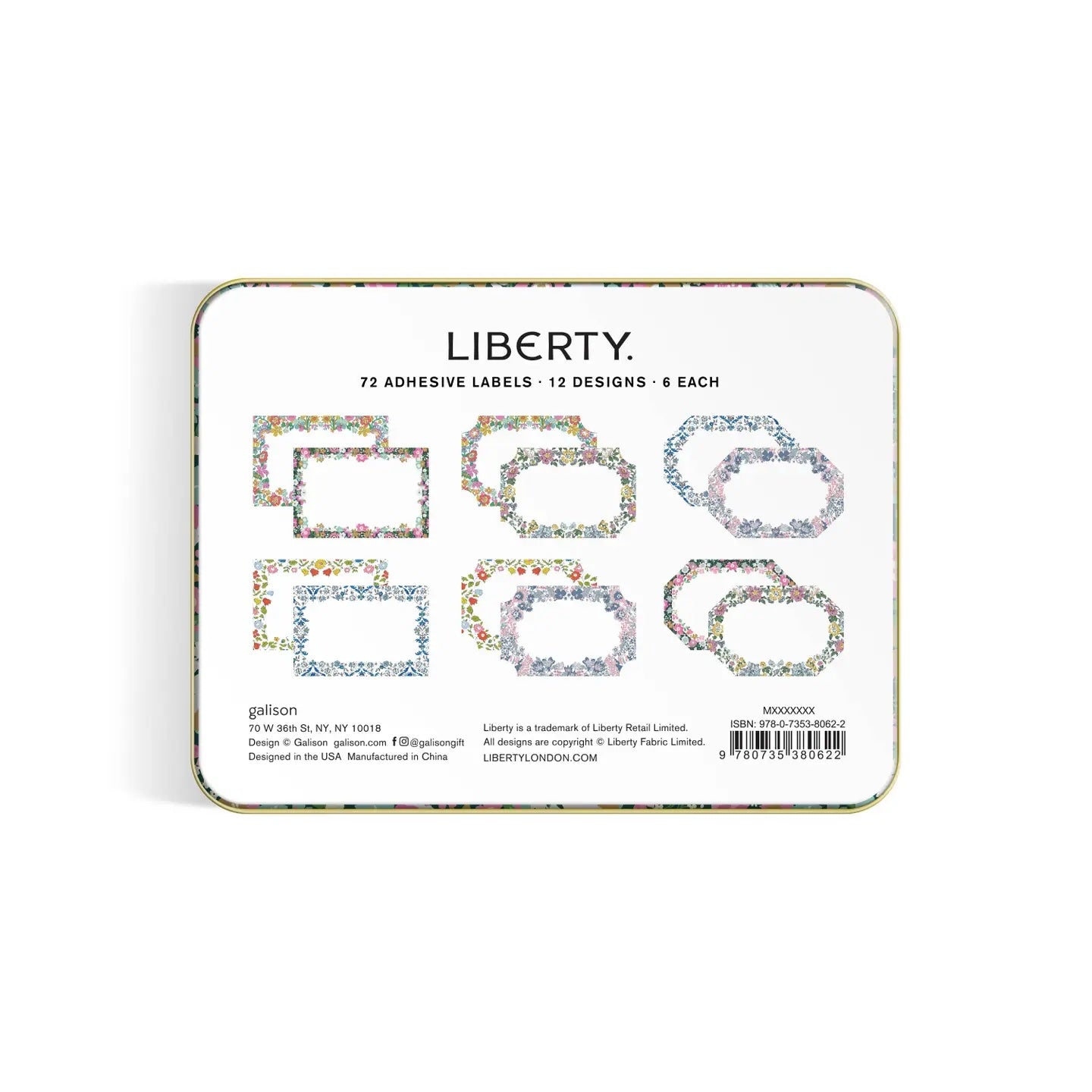 Liberty Tin of Gift Labels