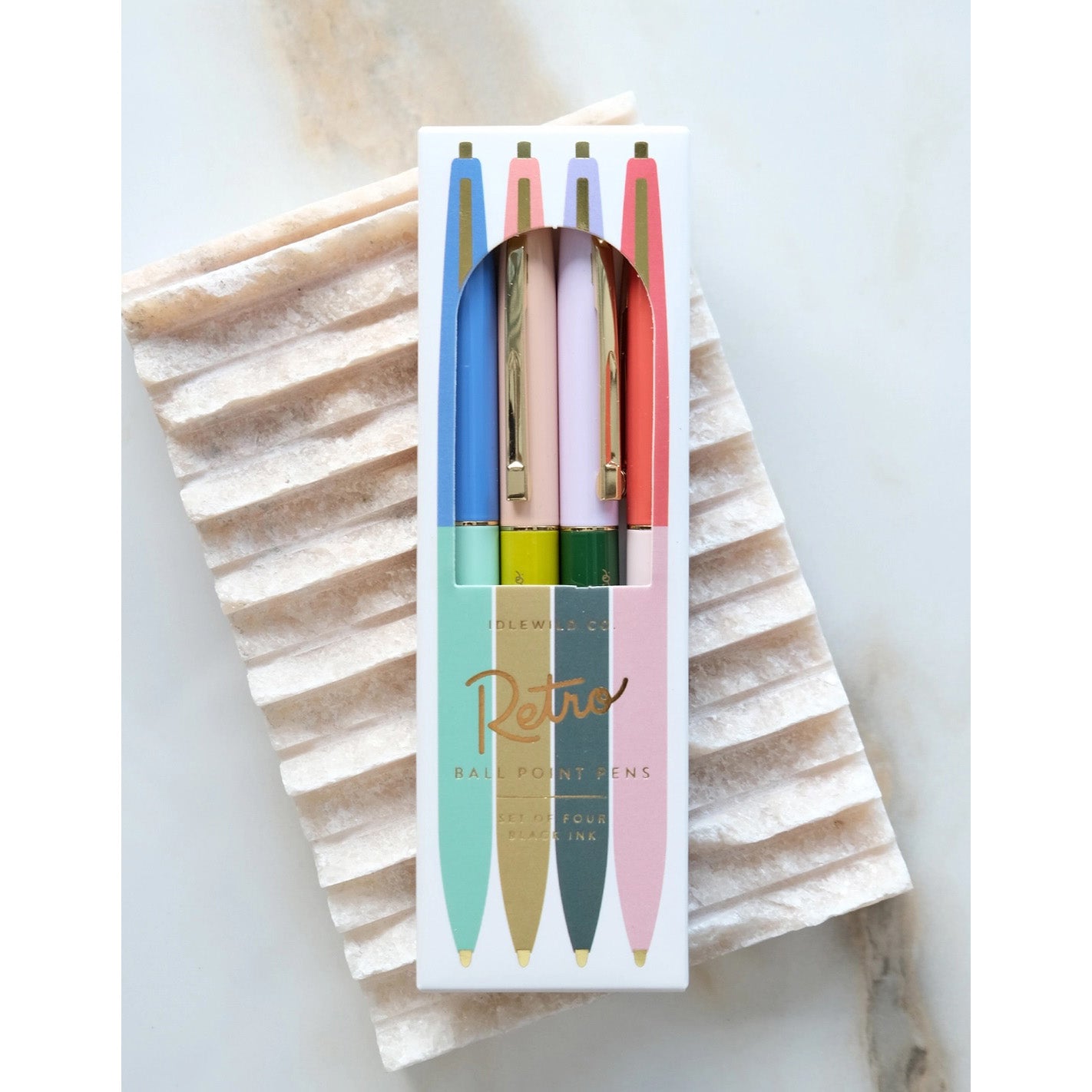 Retro Pens - Set of 4