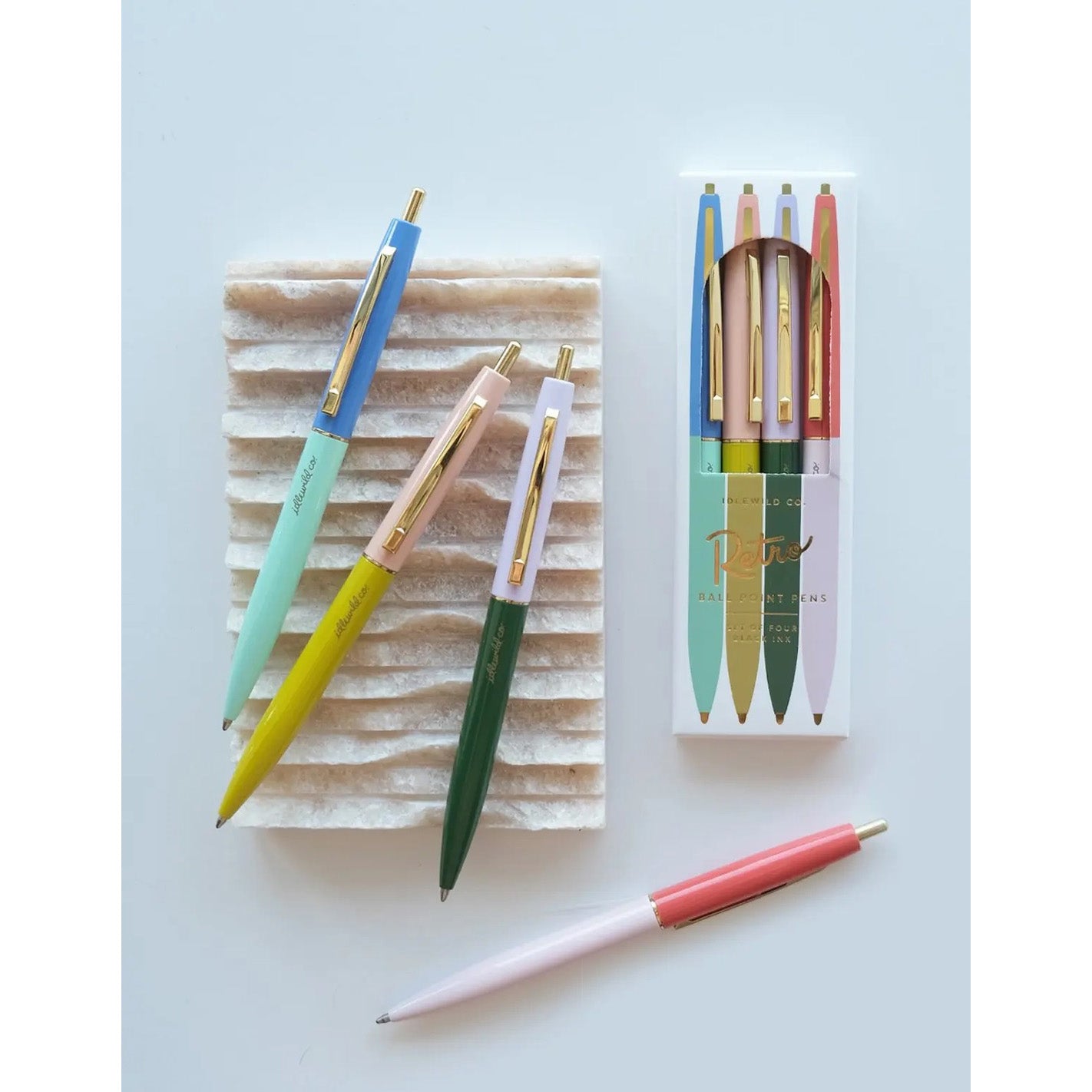 Retro Pens - Set of 4