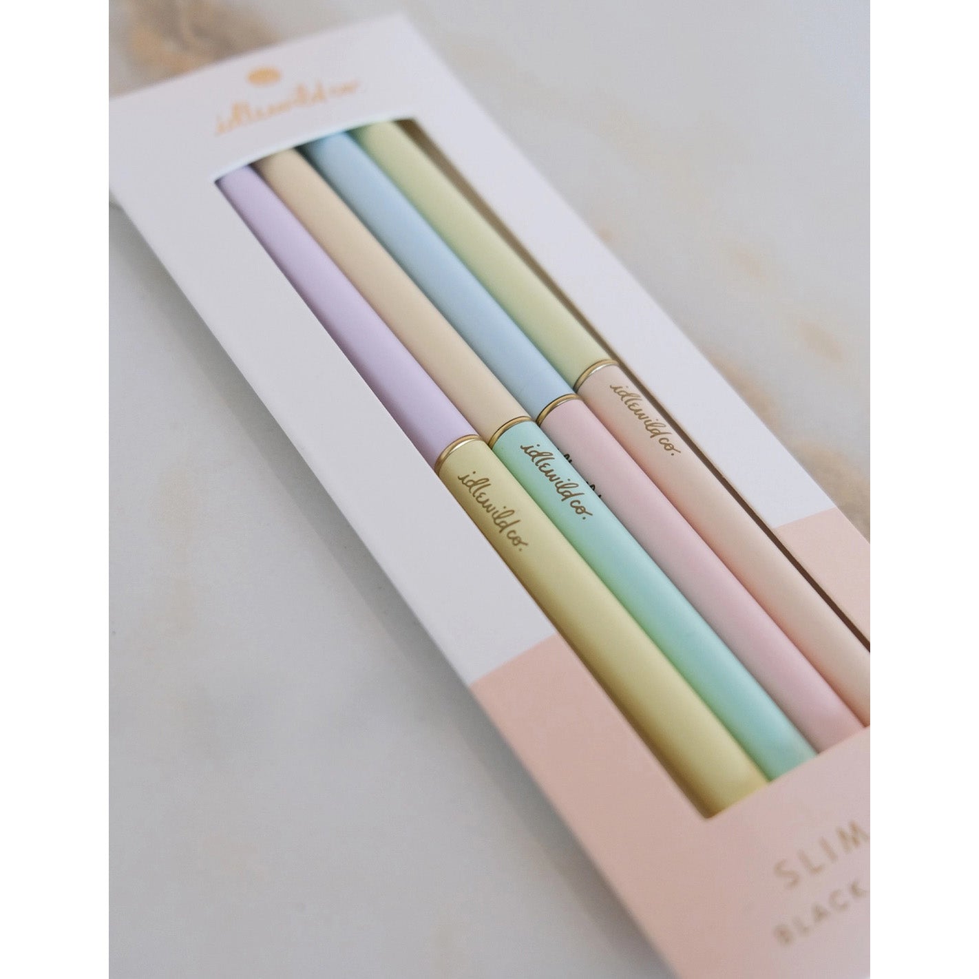 Slim Pens - Set of 4 - Pastels