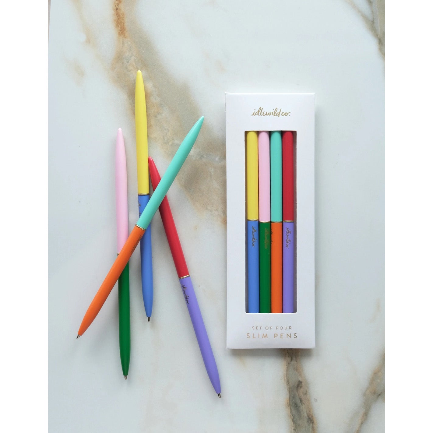 Slim Pens - Set of 4 - Rainbow