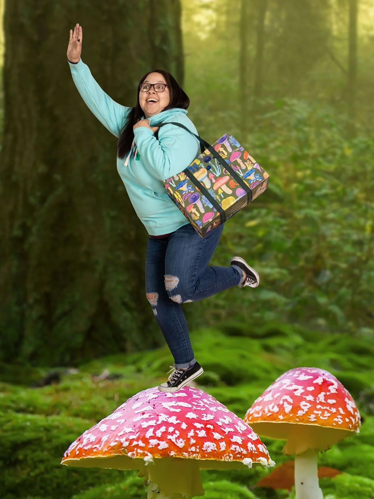 Mushrooms - Shoulder Tote