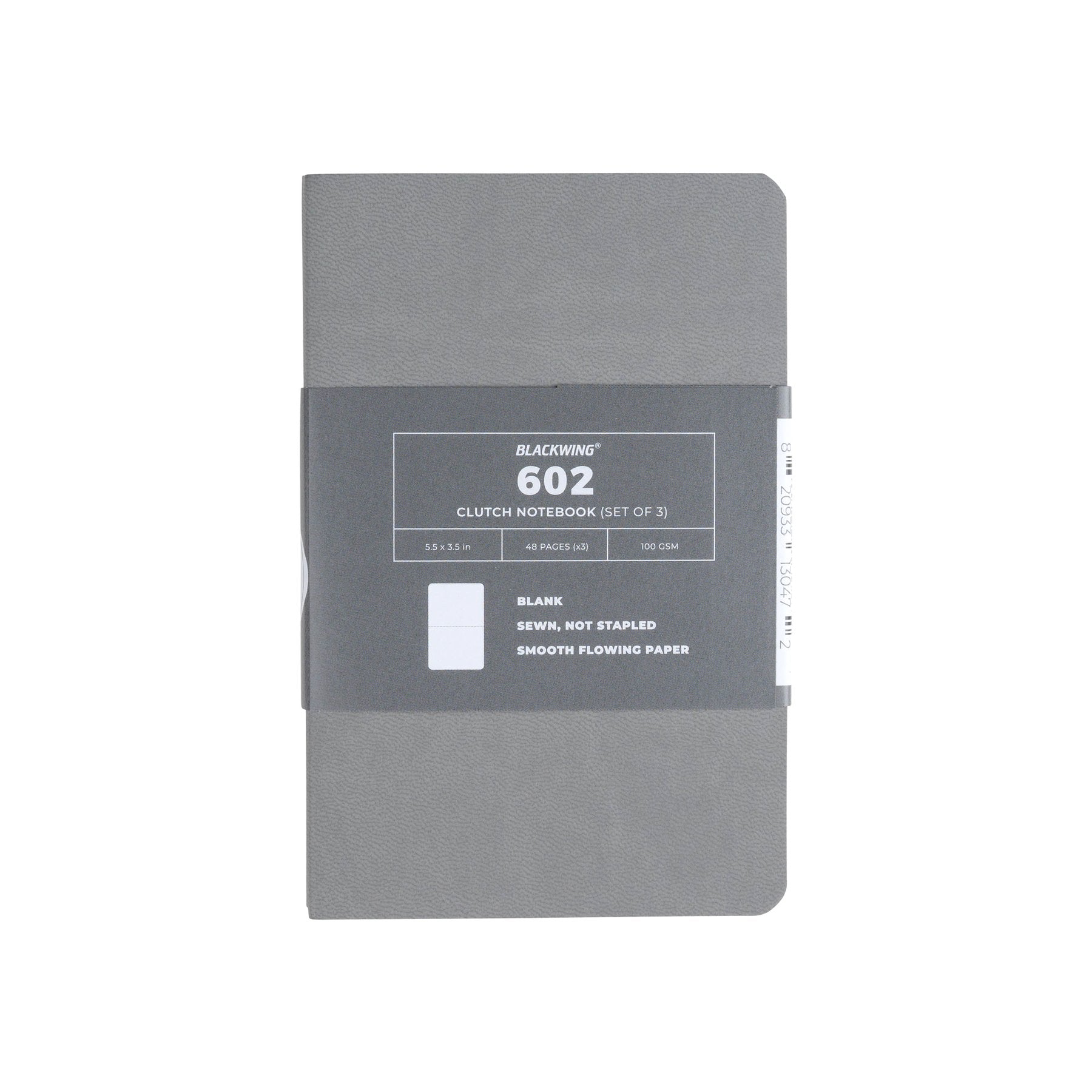 Blackwing 602 Grey Clutch Notebooks - Set of 3 (Blank)
