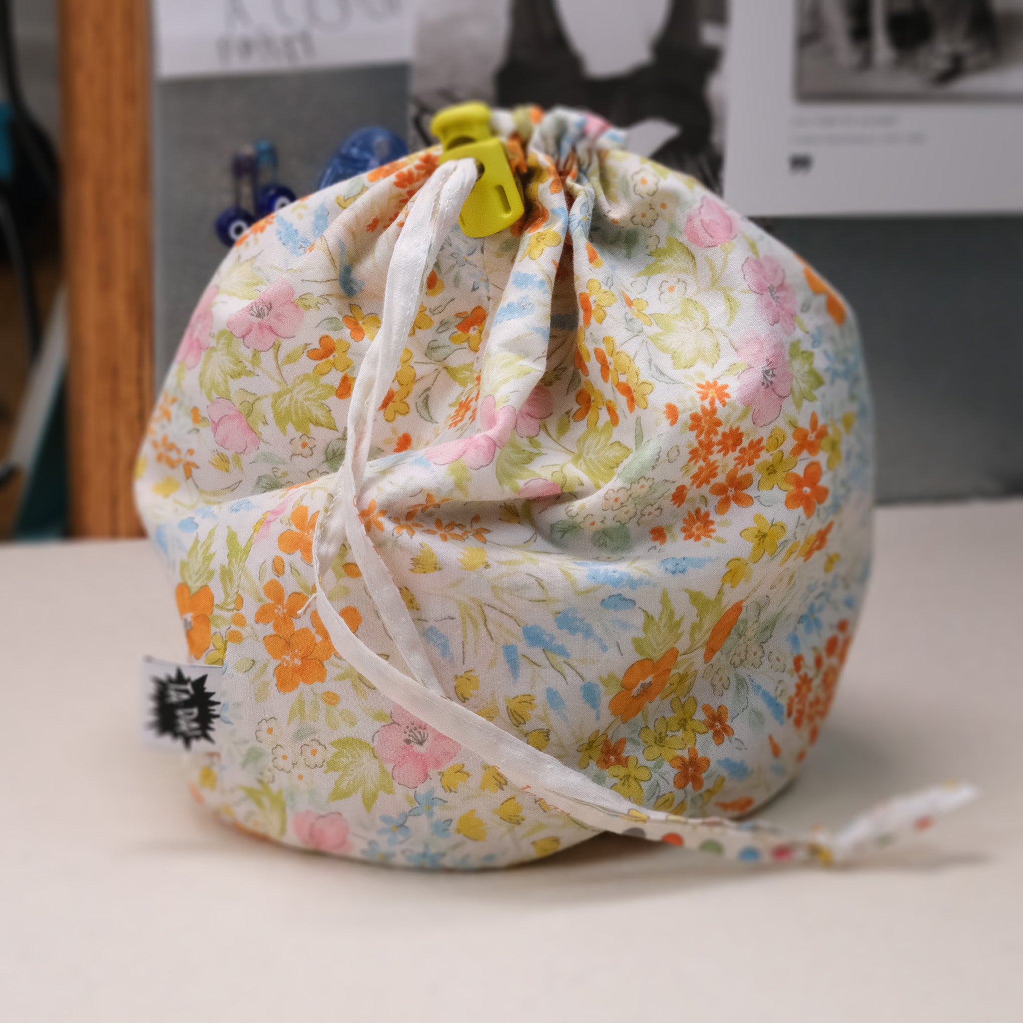 Drawstring Round Bottom Bag FREE ePattern