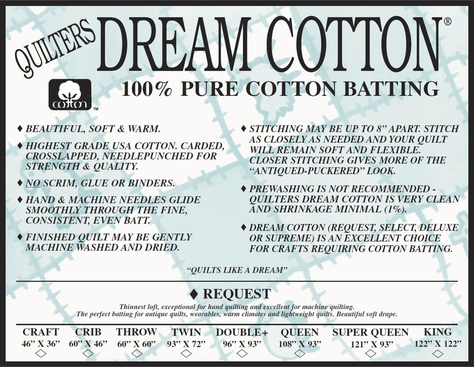 Nature Cotton Batting for Quilts - China Nature Cotton Batting for