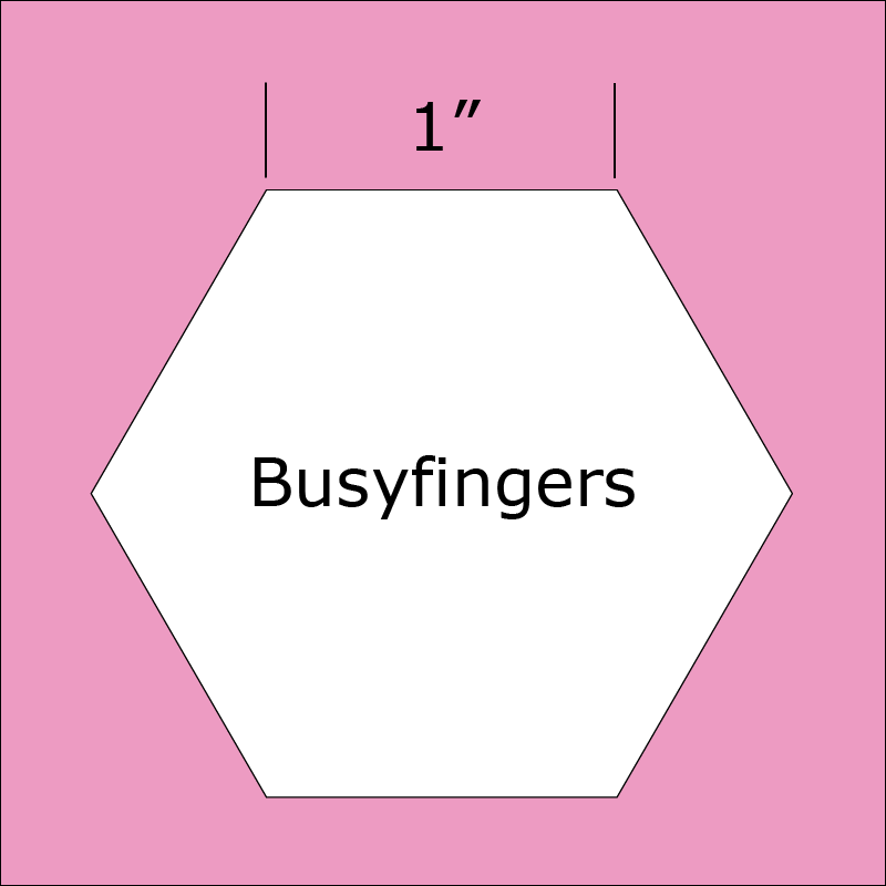 1" Hexagons from Busyfingers - 100 per package
