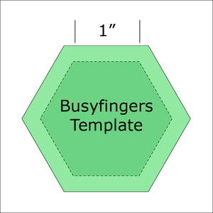 1" Hexagon Template from Busyfingers