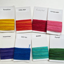 Load image into Gallery viewer, Hand Dyed 100% Wool Thread Rainbow Set
