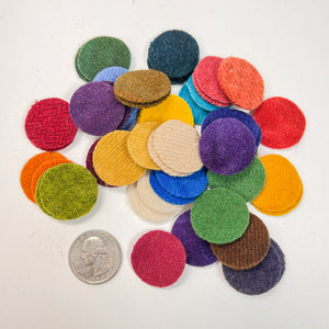 1" Wool Circles (3 Colorway Options)