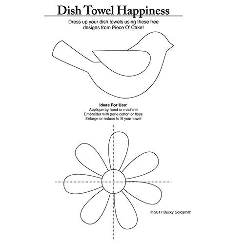 Dish Towel Happiness - Digital Free Download