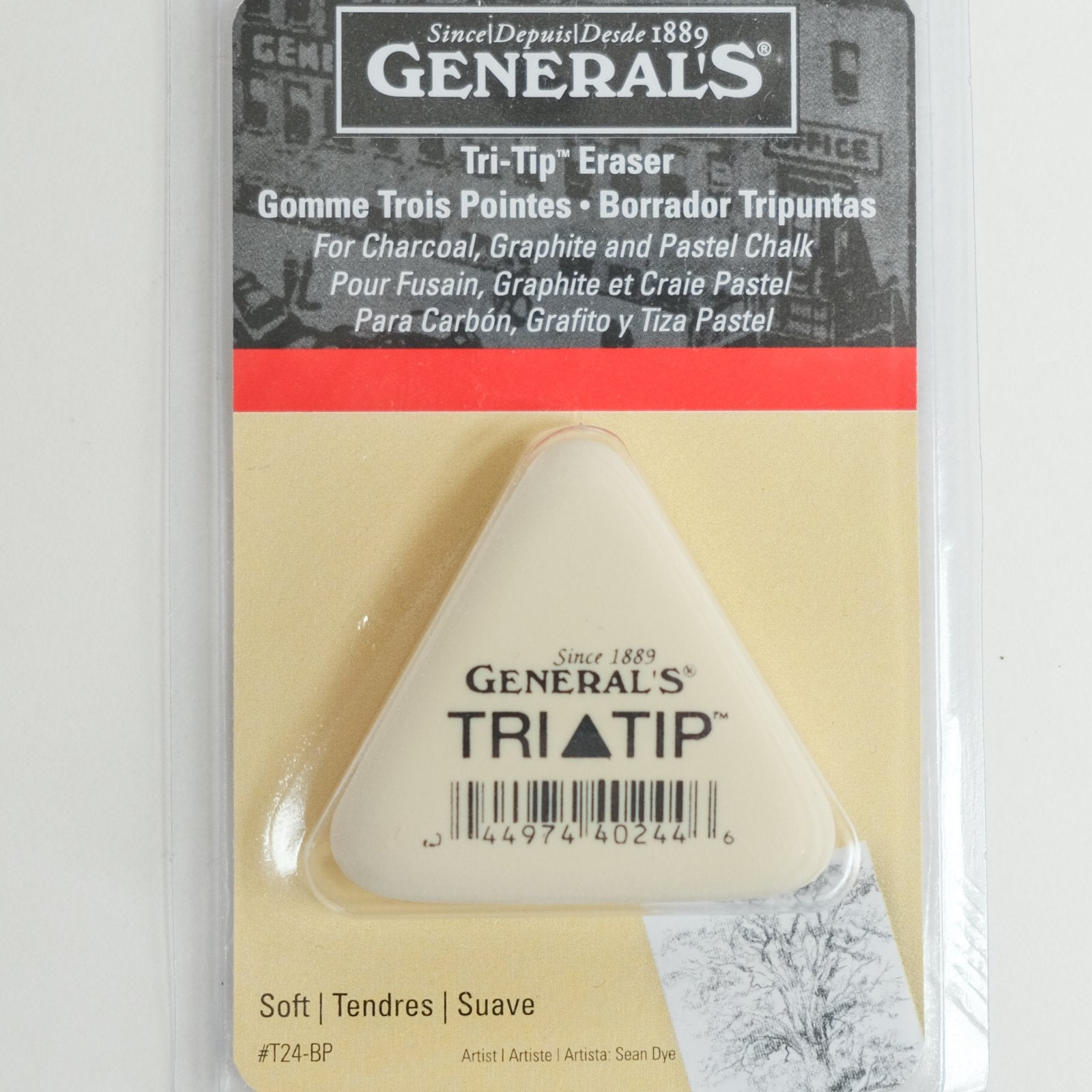Tri-Tip Eraser by General's