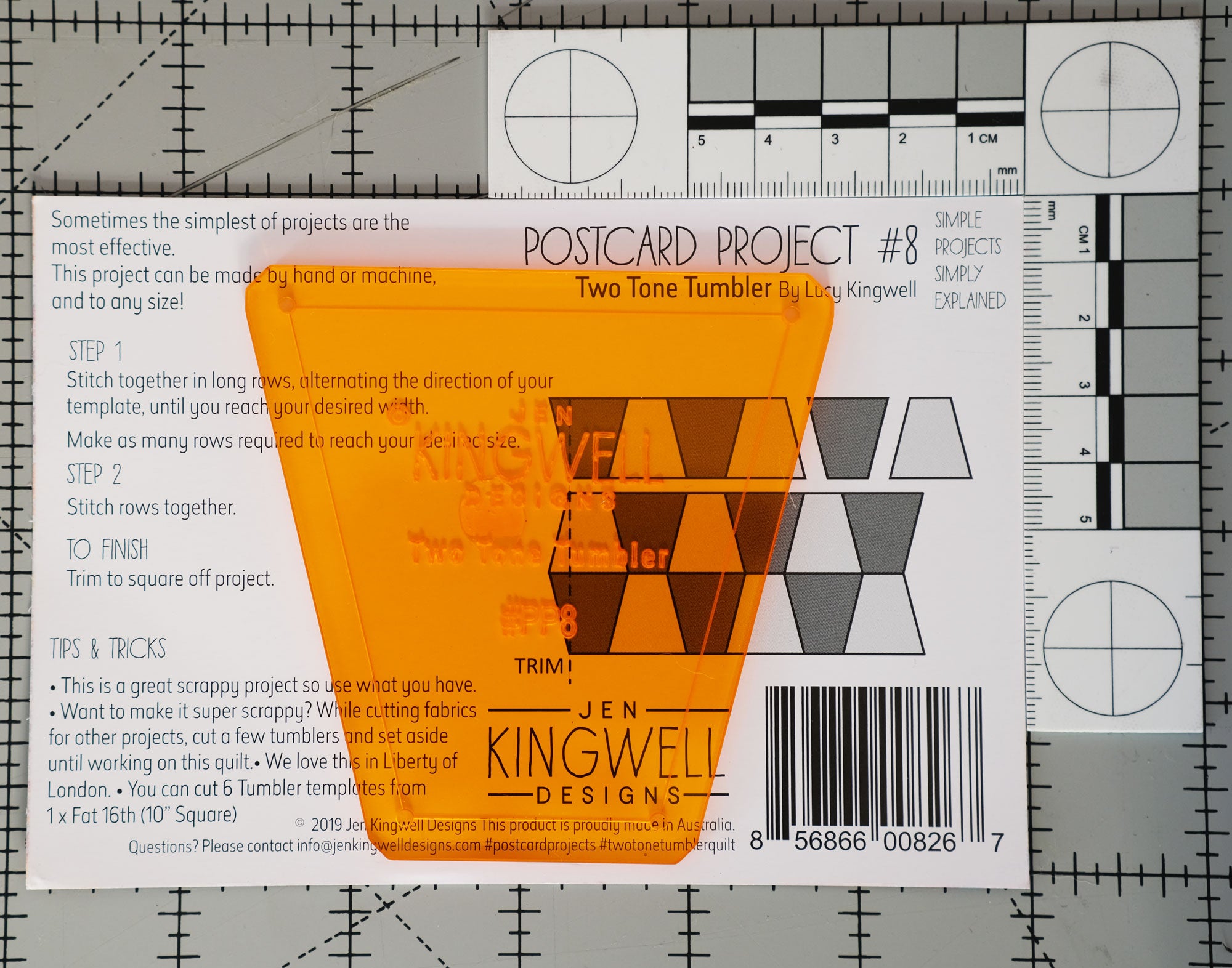 Postcard Project #08: Two Tone Tumbler from Jen Kingwell Designs