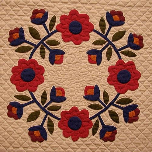 Baskets Wool Applique Block of the Month or All at Once