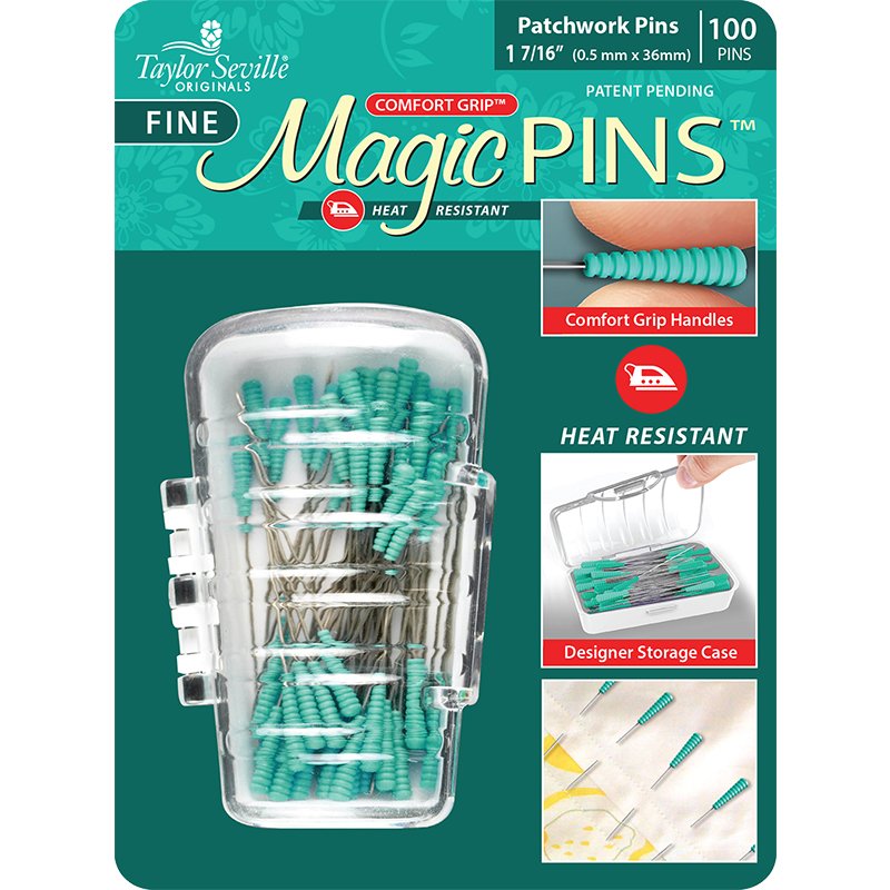 Taylor Seville Fine Magic Patchwork Pins - Precision Quilting